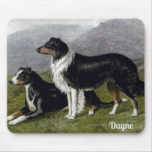Tapis De Souris DAYNE ~ Peintures de chiens de berger 1881 ~ C B B