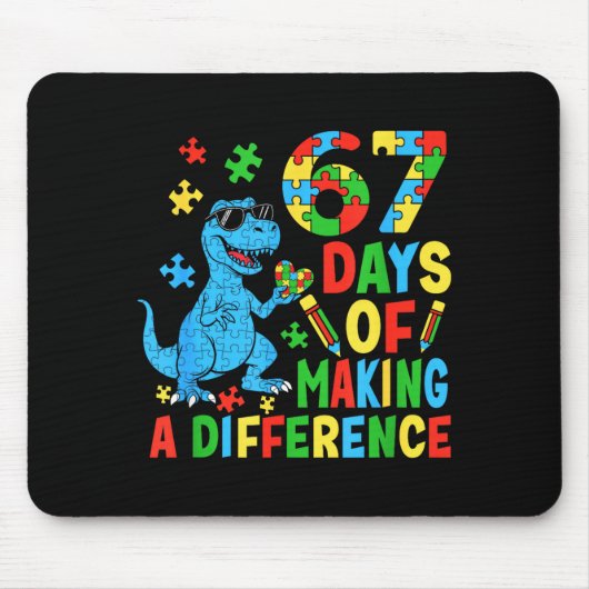 Tapis De Souris Days Of Making A Difference Dinosaur Autism Teache (Devant)