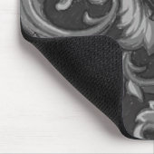 Tapis De Souris Dazzling Damask, Charbon (Coin)