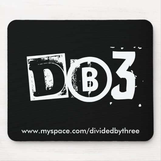 Tapis De Souris dB3 souris - W sur b (Devant)