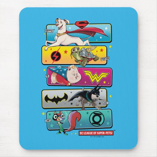 Tapis De Souris DC League of Super-Pets Panels (Devant)