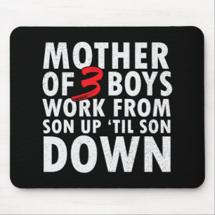 Tapis De Souris De 3 Garçons Travaillent Du Fils Jusqu'Au Fils A B