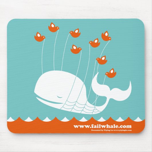 Tapis de souris de baleine d'échouer (Devant)