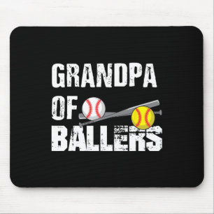 Tapis De Souris De Ballers Funny Baseball Softball Fête des pères