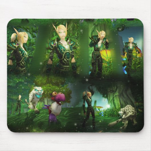 Tapis de souris de base rêveur vert (Devant)