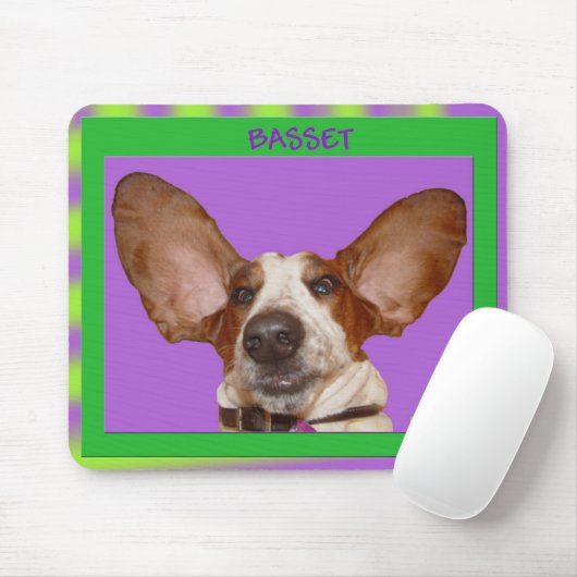 Tapis de souris de basset (Avec souris)