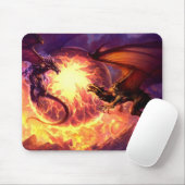 Tapis de souris de bataille de dragons (Avec souris)