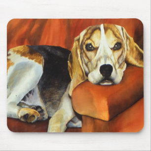 Tapis de souris de beagle de Lucy
