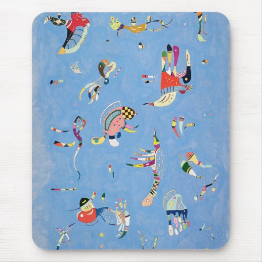 Tapis de souris de bleu de ciel de Kandinsky (Devant)