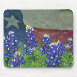 Tapis de souris de bluebonnet de Texas