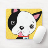 Tapis de souris de Boston Terrier (Avec souris)