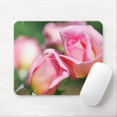 Tapis de souris de bourgeon de rose de rose (Avec souris)