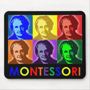 Tapis de souris de Bruit-Art de Maria Montessori