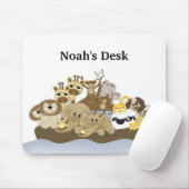 Tapis de souris de bureau de l'arche de Noé (Avec souris)