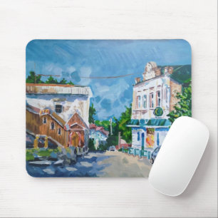 Tapis de souris de bureau Impressionniste Townscap
