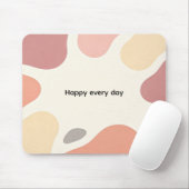 Tapis de souris de bureau moderne Morandi abstrait (Avec souris)
