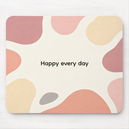 Tapis de souris de bureau moderne Morandi abstrait (Devant)