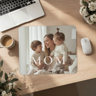 Tapis de souris de bureau MOM avec photo personnal