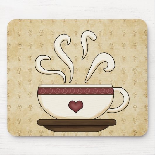 tapis de souris de café (Devant)