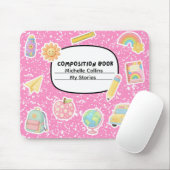 Tapis de souris de cahier de composition (personna (Avec souris)