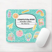 Tapis de souris de cahier de composition (personna (Avec souris)