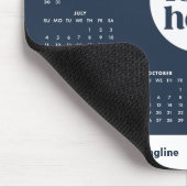 Tapis de souris de calendrier de logo d'entreprise (Coin)