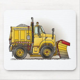 Tapis de souris de camion de chasse-neige