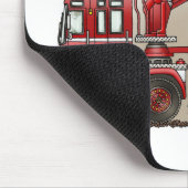 Tapis de souris de camion de pompiers de crochet (Coin)