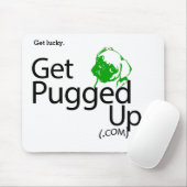 Tapis de souris de carlin - obtenez chanceux (Avec souris)