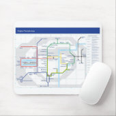 Tapis de souris de carte de temple d'Angkor (Avec souris)