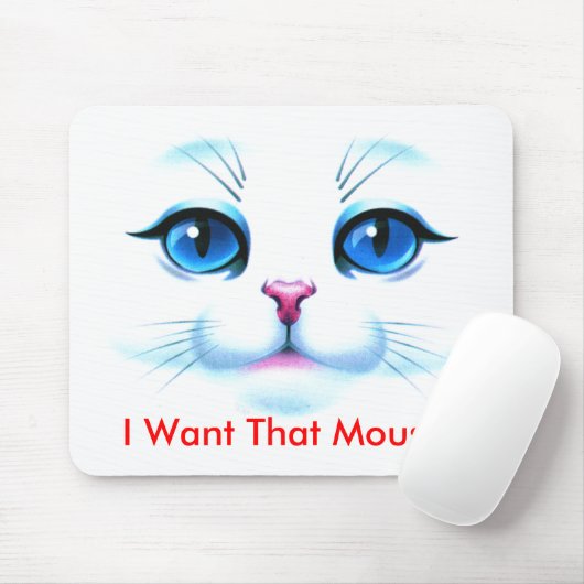 Tapis de souris de chat (Avec souris)
