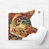 Tapis de souris de chat coloré mignon (Avec souris)
