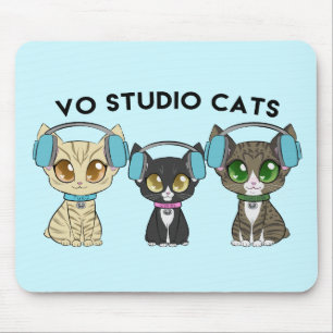 Tapis de souris de chats de studio de Vo