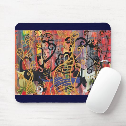 Tapis de souris de chats d'orchidée (Avec souris)