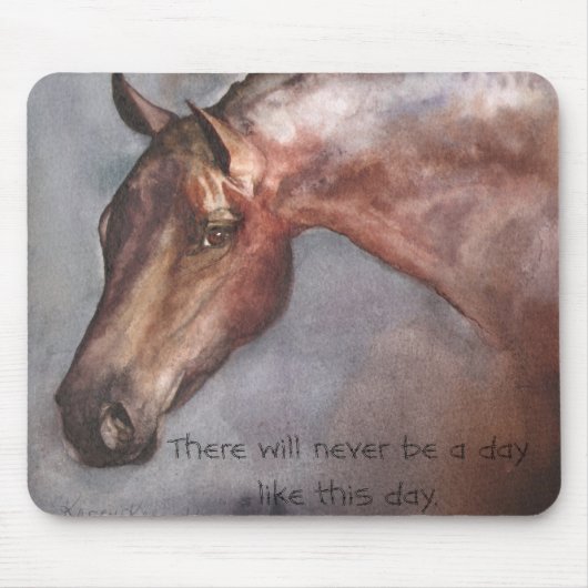 Tapis de souris de cheval de baie (Devant)