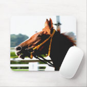 Tapis de souris de cheval de course de pur sang (Avec souris)