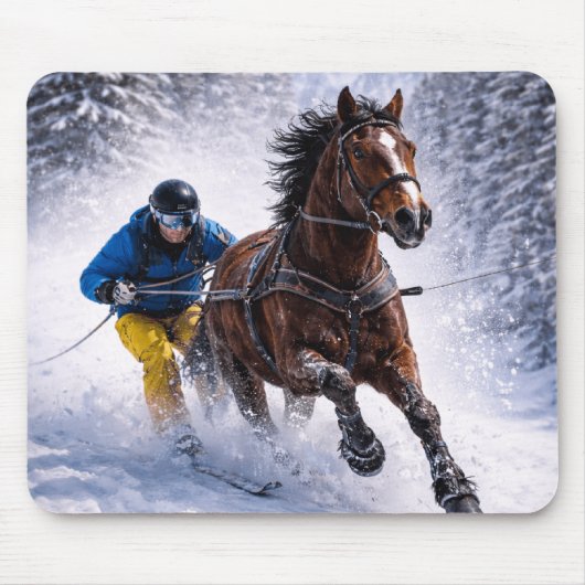 Tapis de souris de cheval d'hiver (Devant)