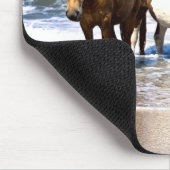 Tapis de souris de chevaux de beautés de plage (Coin)