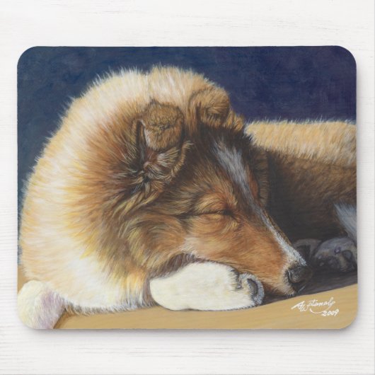 Tapis de souris de chien de chien de berger de (Devant)