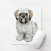 Tapis de souris de chiot d'apso de Lhasa (Avec souris)