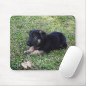 Tapis de souris de chiot de berger allemand (Avec souris)