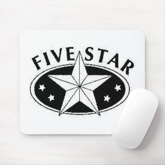 Tapis de souris de cinq étoiles (Avec souris)