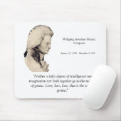 Tapis de souris de citation de Mozart (Avec souris)