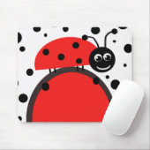 Tapis de souris de coccinelle (Avec souris)