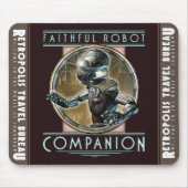 Tapis de souris "de compagnon fidèle de robot" (Devant)