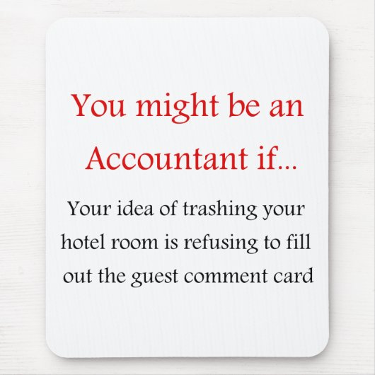 Tapis de souris de comptable (Devant)