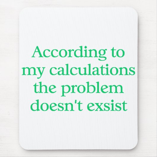 Tapis de souris de comptable (Devant)