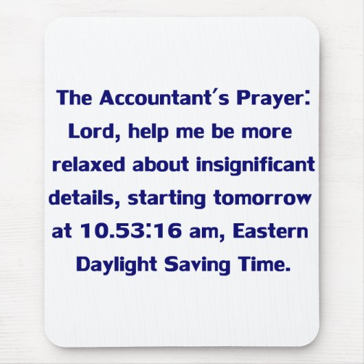 Tapis de souris de comptable (Devant)