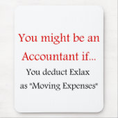 Tapis de souris de comptable (Devant)