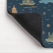 Tapis de souris de conception de voyage vintage (Coin)